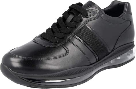 Prada Men's 4E2746 O3Y F0002 Leather Sneaker 